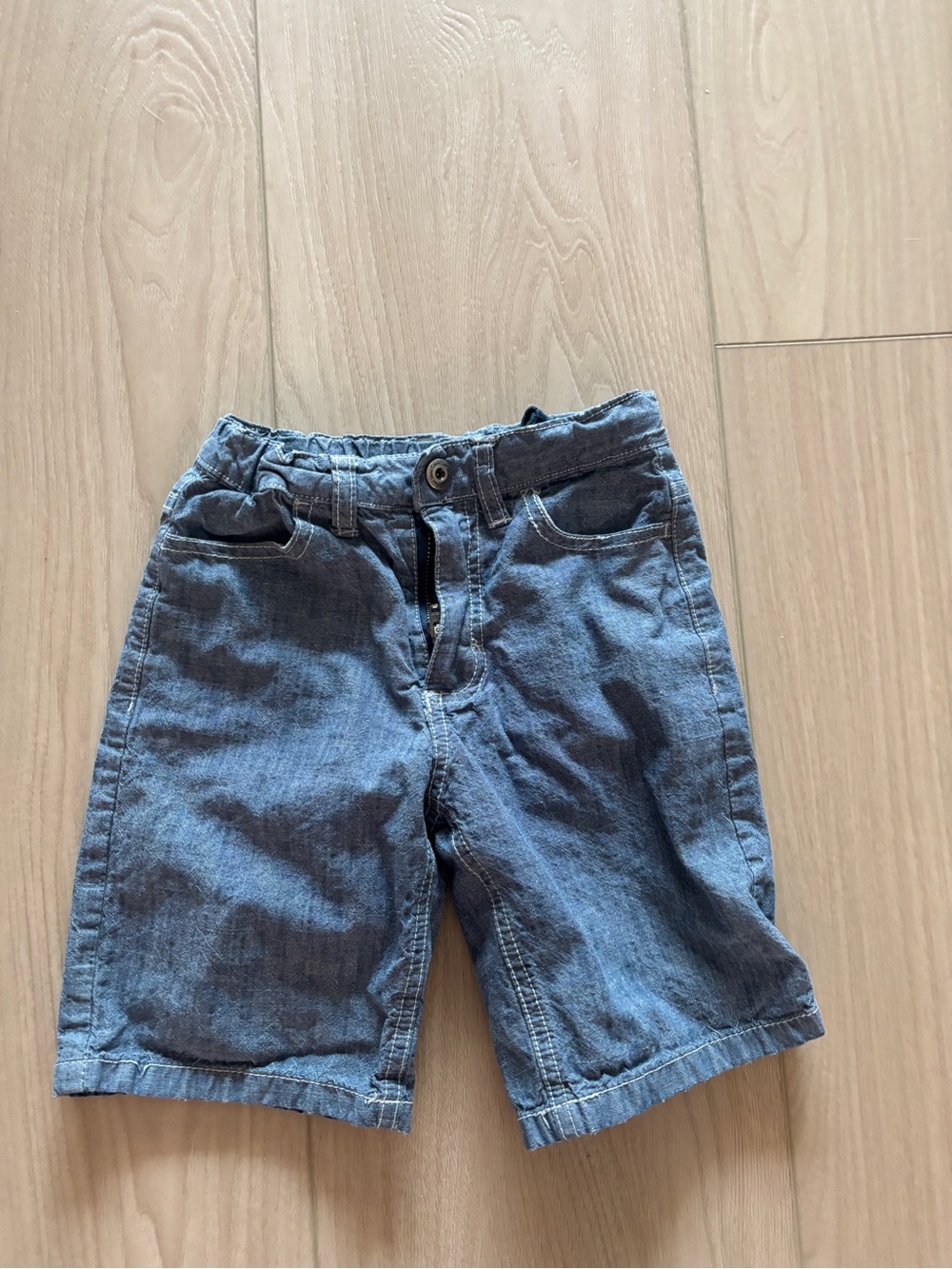 Calvin Klein Jeans Boys' Light Blue Denim Shorts